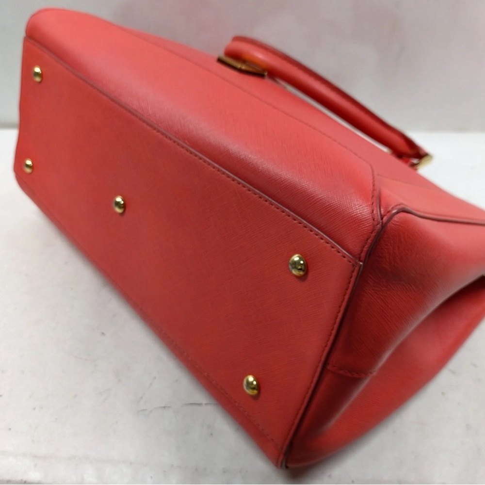 MCM Nuovo Leather Satchel Shoulder Crossbody Tote Pink - Picture 5 of 9